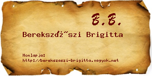 Berekszászi Brigitta névjegykártya